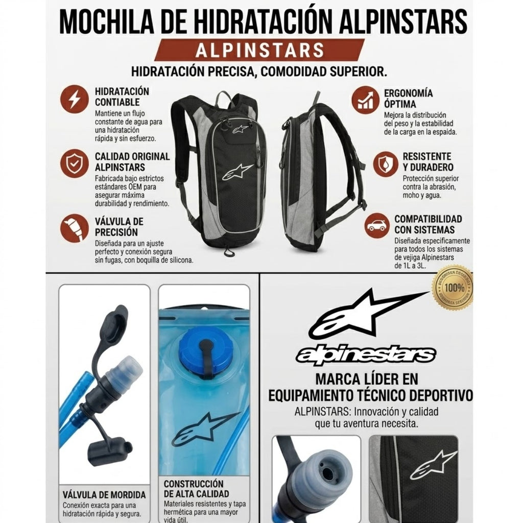 Mochila de Hidratación Deportivo Alpinestars 2L