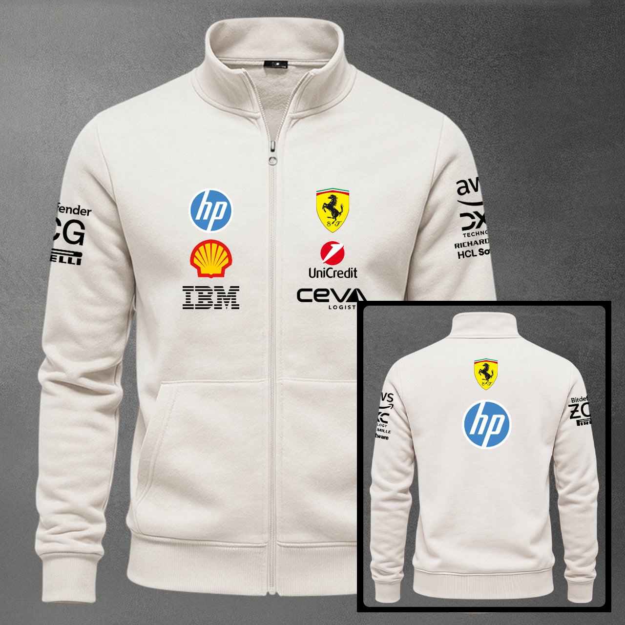 BUZO CUELLO ALTO F1 FERRARI ESTAMPADO