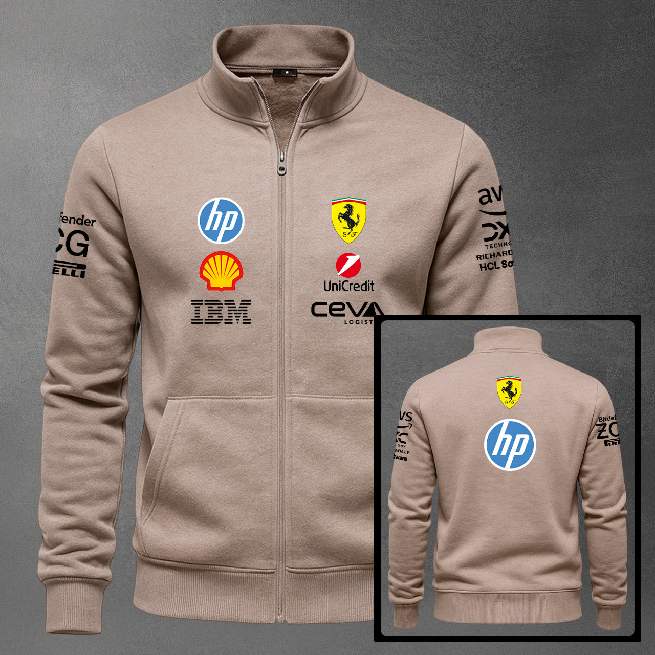 BUZO CUELLO ALTO F1 FERRARI ESTAMPADO