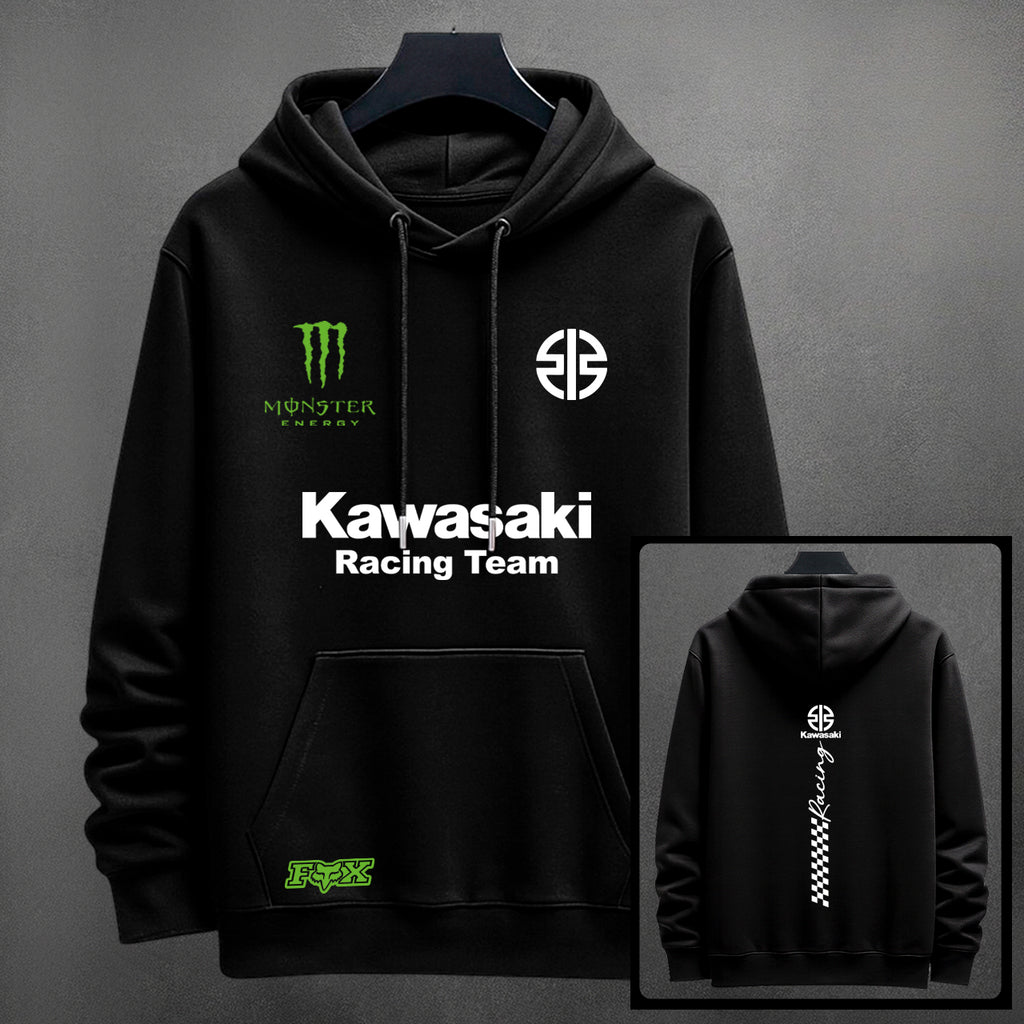 Buzo con Capota Kawasaki – Diseño Deportivo Estampado