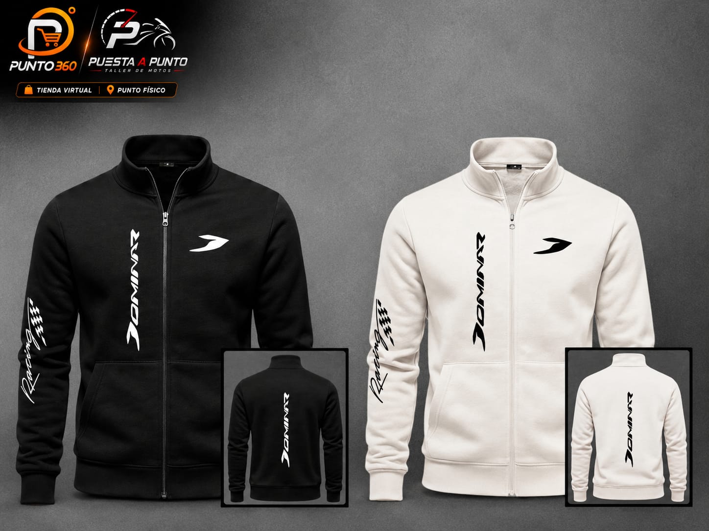 Buzo Cuello Alto Dominar con Diseño Estampado Premium | Tela Polialgodón | Dama y Caballero